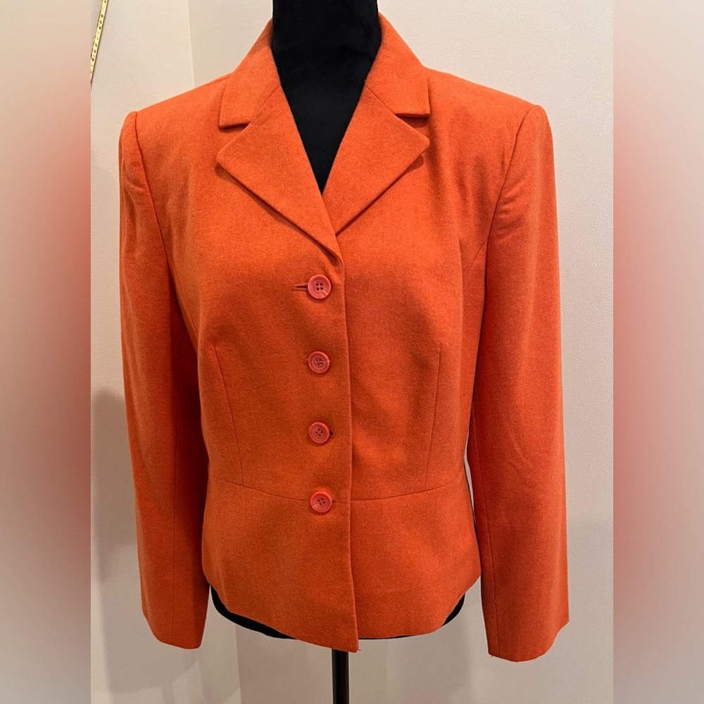Chadwick’s - Orange Wool Blazer - Women’s Size 12P